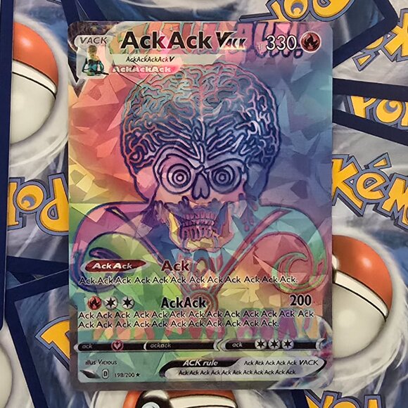 Mars Attacks Pokemon Card - ACK!!! - Picture 6 of 9